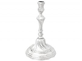 Spanish Silver Candlestick - Antique Circa 1820
