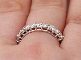 Vintage White Gold Eternity Ring 