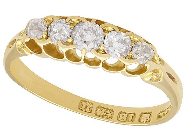 Victorian Five Stone Diamond Ring 