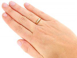 Victorian Five Stone Diamond Ring Wearing