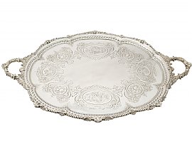 Victorian Tea Tray in Sterling Silver