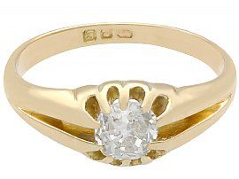antique diamond solitaire ring