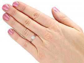18ct White Gold Solitaire Ring