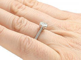 18ct White Gold Solitaire Ring