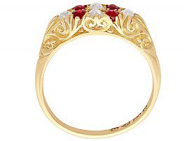 Antique Ruby Ring with Diamonds
