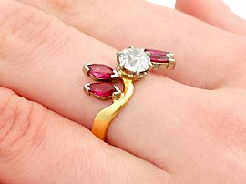 Wearing Unusual Ruby Ring