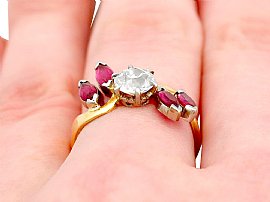 Unusual Ruby Ring Wearing