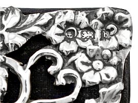 antique silver frame detail 
