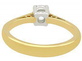 Vintage 18 ct Gold Solitaire Ring