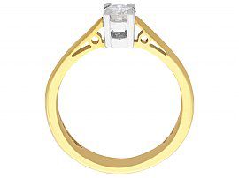 Vintage 18 ct Yellow Gold Solitaire Ring