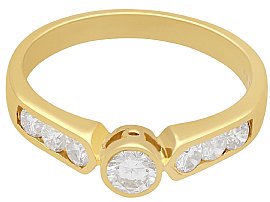 Vintage Gold Diamond Dress Ring