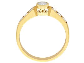 Vintage Yellow Gold Diamond Dress Ring