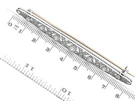 Size of French Diamond Brooch