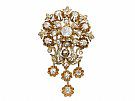 3.04 ct Diamond and 19 ct Yellow Gold Brooch -  Antique Austro-Hungarian Circa 1900