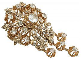 diamond brooch in gold
