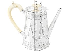Size of Victorian Coffee Pot by Henry Holland
