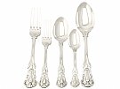 Sterling Silver Canteen of Cutlery for Six Persons - Antique Victorian (1847)