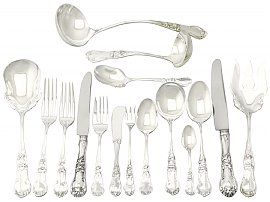 Mexican Sterling Silver Canteen of Cutlery for Twelve Persons - Vintage Circa 1960