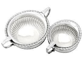Queen Anne Victorian Silver Tea Set
