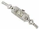 2.24 ct Diamond Ladies Cocktail Watch in Platinum - Antique Circa 1930