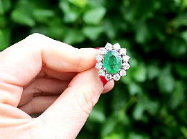 Vintage 4.83 Carat Emerald Ring 
