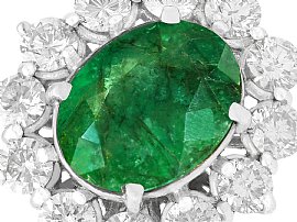 1990s 4.83 Carat Emerald Ring