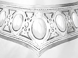 Sterling Silver Claret Jug Detail 