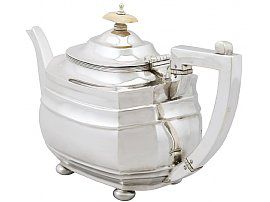 Sterling Silver Teapot by S. Blanckensee & Sons Ltd -  Antique George V