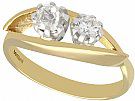 0.81 ct Diamond and 18 ct Yellow Gold Dress Ring - Antique Circa 1910 & Contemporary 1998