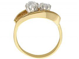 Two Stone Diamond Ring in Gold