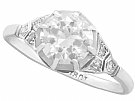 1.60 ct Diamond and 18 ct White Gold Solitaire Ring - Antique Circa 1920