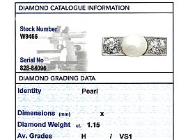 pearl diamond ring grading