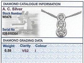 grading card diamond pendant