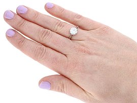 Wearing 2.25 carat diamond ring