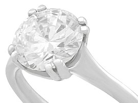 Diamond and Platinum Solitaire Ring