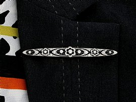 Edwardian Diamond Brooch Wearing