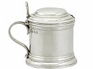 Britannia Standard Silver Mustard Pot - Antique George V