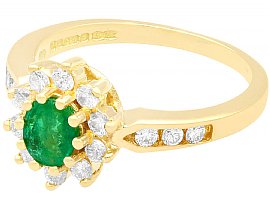 Emerald Ring Yellow Gold