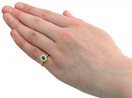 Wearing Vintage Emerald Ring