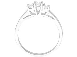 18ct White Gold Three Stone Ring for Sale