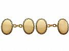 Enamel and 15 ct Yellow Gold Cufflinks - Antique Circa 1900